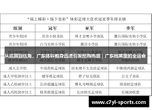 从贰圆到伍角，广东体彩前身迅速引发抢购热潮｜广东档案里的全运会 